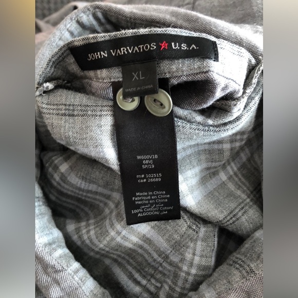 Men’s John Varvatos ⭐️ U.S.A. Reversible Long Sleeve Sport Shirts - Picture 16 of 16